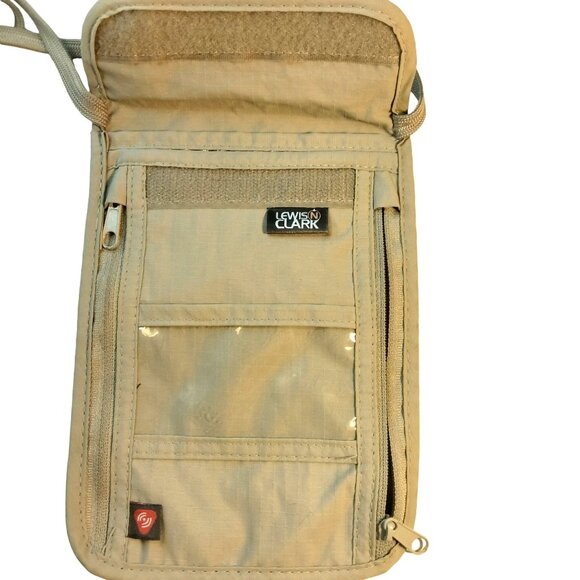 Lewis N Clark Passport Holder RFID Blocking Travel Pouch Accessory Bag - Picture 3 of 6